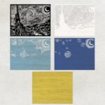 Archivos de Corte Láser Multicapa DXF y SVG - Diseño de Noche Estrellada para CNC - Imagen 2