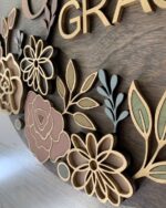 Archivo SVG Floral para Corte Láser - Diseño para Glowforge y Letreros de Madera Instantáneo - Imagen 8