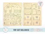 Casa de juguete para corte láser, mini casa decorativa y personalizada para niños - Imagen 3