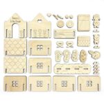 Casa de juguete para corte láser, mini casa decorativa y personalizada para niños - Imagen 4