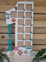 Marco de Fotos Aniversario 1 Año Bebé - Archivo Digital SVG DXF para Corte Láser Glowforge - Imagen 3