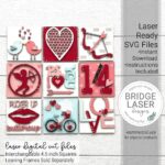 Diseños Creativos de Corte Láser para San Valentín - Archivos SVG Intercambiables y Más