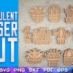 Paquete SVG de Plantas para Corte Láser - Diseños Creativos para Decoración y Manualidades