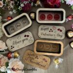 Caja de Chocolate Candy Box en 3 Piezas - Archivos SVG + DXF para Corte Láser Compatible con Glowforge - Imagen 2