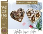 Archivos SVG de Corte Láser para San Valentín - Regalos Personalizados para Botellas de Alcohol - Imagen 7