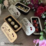 Caja de Chocolate Candy Box en 3 Piezas - Archivos SVG + DXF para Corte Láser Compatible con Glowforge - Imagen 3