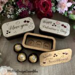 Caja de Chocolate Candy Box en 3 Piezas - Archivos SVG + DXF para Corte Láser Compatible con Glowforge - Imagen 6