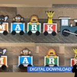 Tren de Bloque de Letras para Corte Láser - Formatos AI, SVG, PDF, DXF - Descarga Instantánea