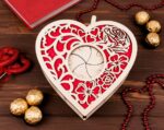 Caja de regalo corazón San Valentín - Archivo de corte láser SVG para Glowforge, Ai y PNG - Imagen 2