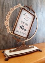 Marco de fotos "Mejor Mamá del Mundo" - Archivo láser SVG, DXF, CDR, PDF, 3mm y 4mm - Imagen 5