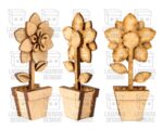 Set de Cortes Láser de Flores 3D - Archivos SVG, DXF, PDF, Ai para Glowforge - Regalo Día de la Madre - Imagen 8