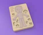 Juego de anatomía infantil para corte láser - Crea tu propio juguete con archivo DXF único - Imagen 8