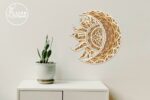 Archivos SVG de Corte Láser para Arte de Pared en Madera: Sol, Luna y Eclipse Solar