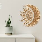 Archivos SVG de Corte Láser para Arte de Pared en Madera: Sol, Luna y Eclipse Solar