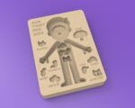 Juego de anatomía infantil para corte láser - Crea tu propio juguete con archivo DXF único - Imagen 5