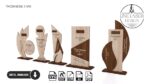 Trofeo de Madera Cortado a Láser - 5 Diseños SVG para Premios Personalizados - Imagen 3