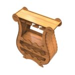 Mini bar de vino cortado láser - Estante para botellas y vasos - Archivos SVG, CDR, DXF para CNC - Imagen 2
