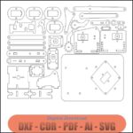 Brazo Robot Arduino: Archivo DXF para Corte Láser - Planos Vectoriales en PDF y CDR para CNC - Imagen 2