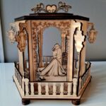 Quiosco de Boda Cortado con Láser DXF - Diseño Personalizado para Celebraciones de Parejas - Imagen 3