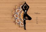 Mandala Yoga en Capas - Archivos SVG DXF para Corte Láser, Cricut y Glowforge