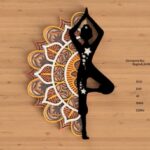 Mandala Yoga en Capas - Archivos SVG DXF para Corte Láser, Cricut y Glowforge