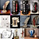 Conjunto de 34 diseños de soporte para bolígrafos y lapiceros para corte láser - Imagen 3