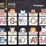 Paquete SVG de Signo de Nombre de Bebé para Corte Láser – Glowforge, Personalizado y Descarga Instantánea