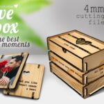 Caja de Amor SVG para Corte Láser - Proyecto DIY Fácil | Descarga Instantánea de Archivos Vectoriales