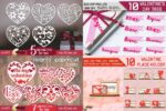 Paquete San Valentín: 469 Diseños SVG para Corte Láser 3D, Tarjetas, Cajas y Marcos de Fotos - Imagen 6