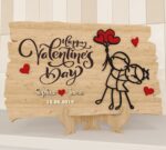 Signo de pareja personalizado para corte láser - Archivo para San Valentín y estanterías Glowforge - Imagen 2