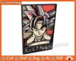 Cuadro digital de Goku para pared | Decoración Dragon Ball imprimible y personalizable - Imagen 3