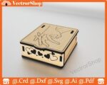 Caja pequeña para anillos y aretes, regalo romántico personalizado, diseño CNC láser - Imagen 4