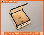 Caja pequeña para anillos y aretes, regalo romántico personalizado, diseño CNC láser - Imagen 5
