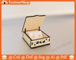Caja pequeña para anillos y aretes, regalo romántico personalizado, diseño CNC láser - Imagen 2