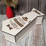 Caja de vino personalizada para regalar en el Día del Padre - Diseño para corte láser - Imagen 2