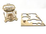 Soporte de Madera Emergente para Parrilla: Regalo Perfecto para el Día del Padre - Corte CNC Láser - Imagen 5