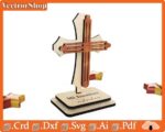 Cruz de Madera Cortada con Láser para Manualidades y Proyectos Creativos Personalizados - Imagen 6