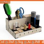 Organizador de Maquillaje Cortado con Láser - Diseño Estilo y Precisión para Belleza y Arte CNC