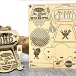 Soporte de Madera Emergente para Parrilla: Regalo Perfecto para el Día del Padre - Corte CNC Láser