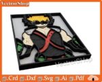 Caja multicapa Katsuki Bakugo para corte láser - Plantillas y vectores decorativos anime - Imagen 6