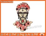 Mesa Frida Kahlo Multicapas para Corte Láser y CNC | Decoración Artística de Pared y Plantillas