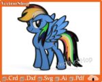 Mesa vectorial multicapa para corte láser de dibujos animados Pony - Plantillas CNC Glowforge - Imagen 4