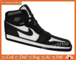 Zapatos Nike Jordan Vector para Corte Láser CNC - Plantillas y Decoración Athleisure - Imagen 6