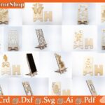 Soportes para teléfonos móviles cortados a láser - Archivos SVG, DXF, EPS para tu proyecto creativo