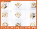 Posavasos de Perros y Gatos para Corte Láser | Archivos SVG, DXF, EPS para Glowforge y CNC