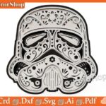Plantillas de Corte Láser Star Wars para Decoración Multicapa - Archivos Vectoriales Glowforge CNC