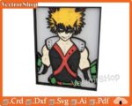 Caja multicapa Katsuki Bakugo para corte láser - Plantillas y vectores decorativos anime - Imagen 3