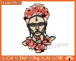 Mesa Frida Kahlo Multicapas para Corte Láser y CNC | Decoración Artística de Pared y Plantillas - Imagen 3