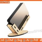 Soporte para Tarjetas de Visita CNC Laser, Archivos Digitales para Glowforge y Detalles de Escritorio