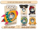 Imán de Nevera Personalizado para el Día del Padre - Archivo SVG Cortado a Láser para Regalo Único